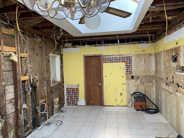 Kitchen renovation progress photo